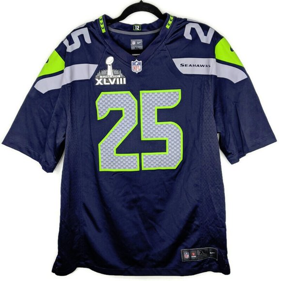 Richard Sherman Seahawks Super Bowl XLVIII Jersey - Picture 1 of 13